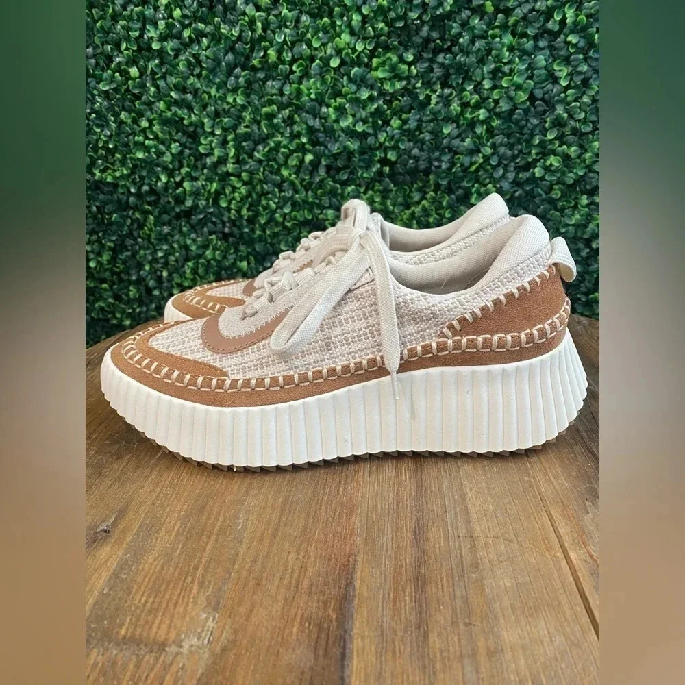 New Dolce Vita Dolen Sneaker in Sandstone - Size 6.5 - Picture 5 of 9